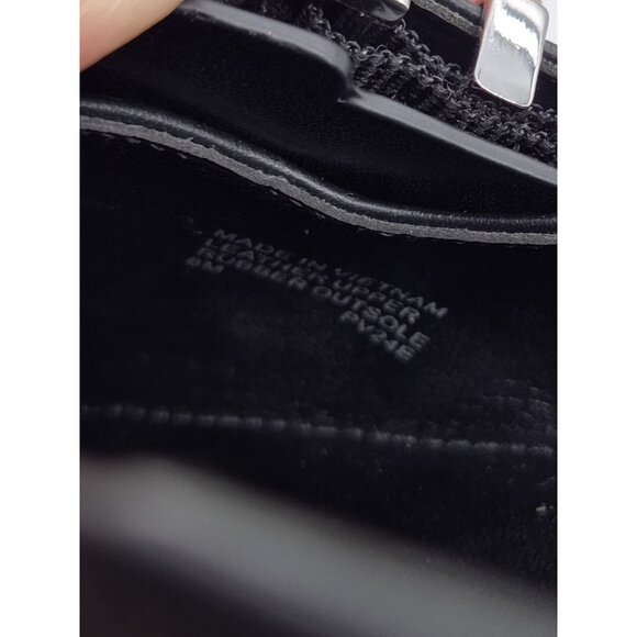 Michael Kors Women's Shoes Size 8 Darrington Kitten Heel Mules Black Leather 203 - Picture 13 of 15